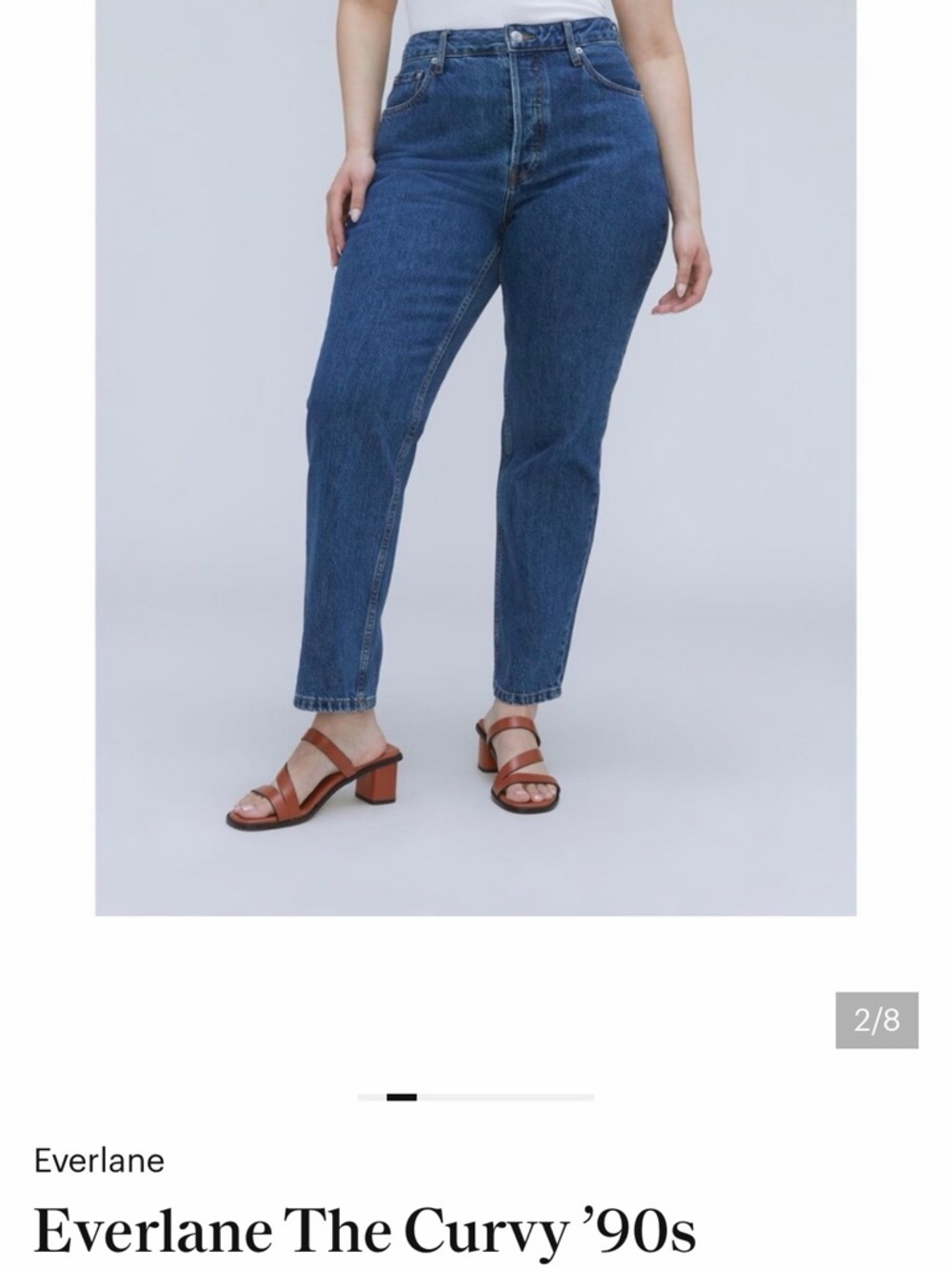 Everlane Curvy High-Rise Jeans - Indigo